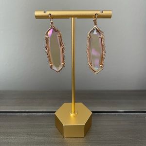 Kendra Scott Francine Peach Iridescent Earrings